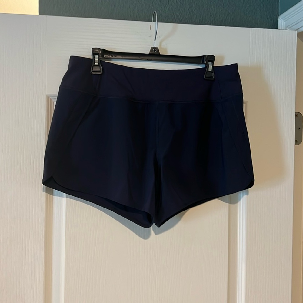 Navy athletic shorts